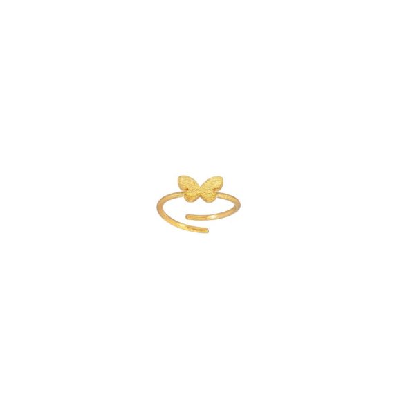 silver925 mix butterfly ring gold 3