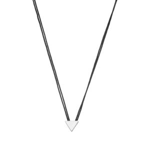 silver925 mix triangle necklace cord silver 2